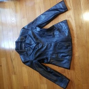 Womens wilsons black leather jacket